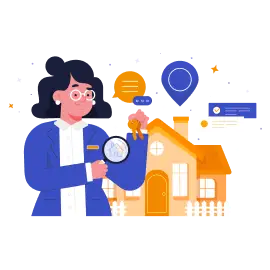 Real estate and property discovery illustration