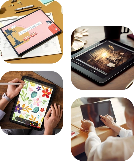 iPad app development illustration