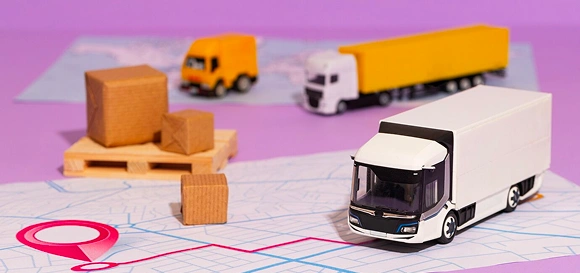 Illustration for custom fleet management app development services