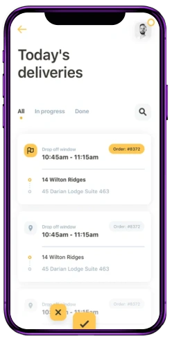 Logistics management dashboard screen preview