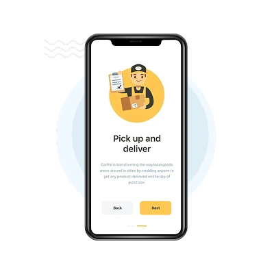 Screenshot of the logistics admin panel
