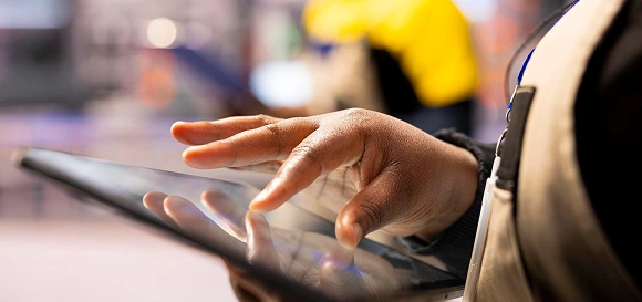 Illustration for logistics iOS application development service