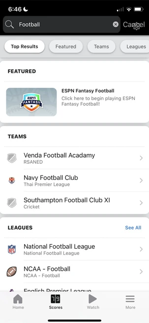 App of the Week: ESPN Fantasy Sports App for the Top Fans