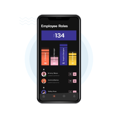 Screenshot of the HRMS user panel