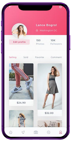 B2C Marketplace App Mobile Screen - Business to Consumer Platform