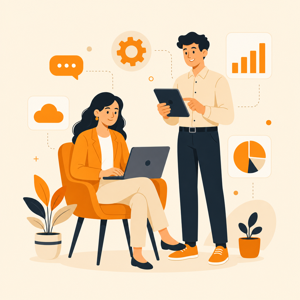 Tech insights illustration