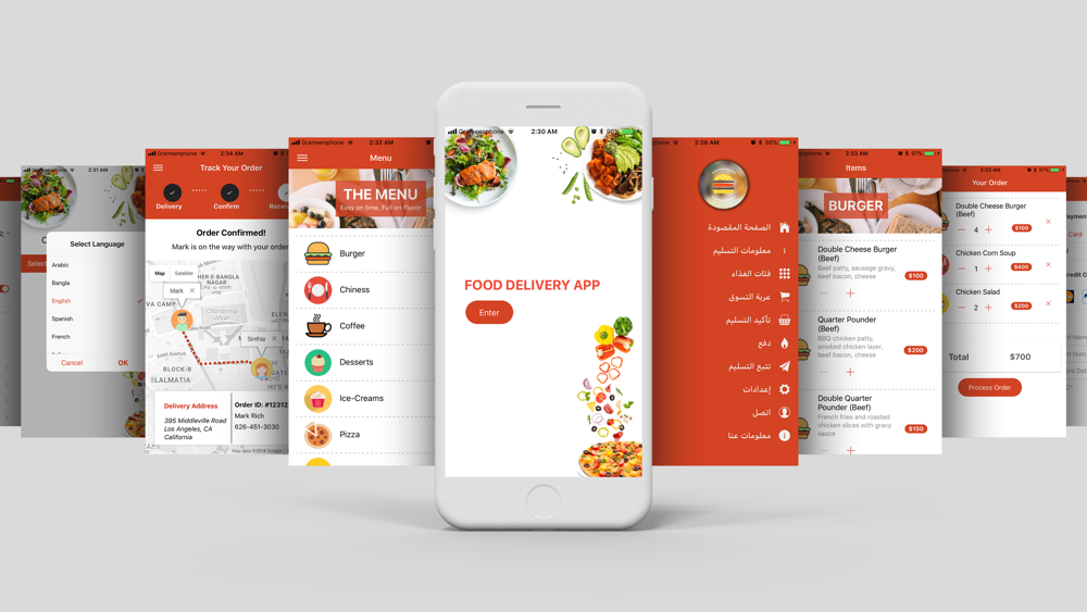 food delivery app