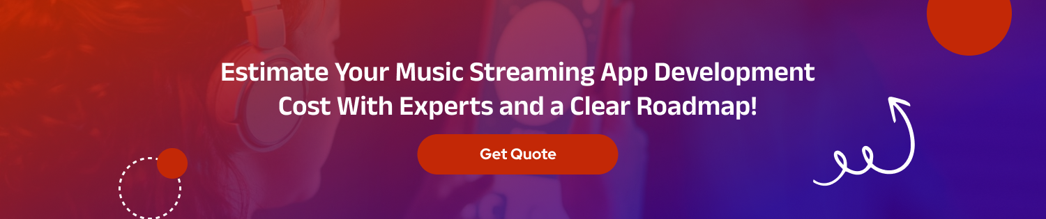 CTA 1 Music Streaming App Development Cost