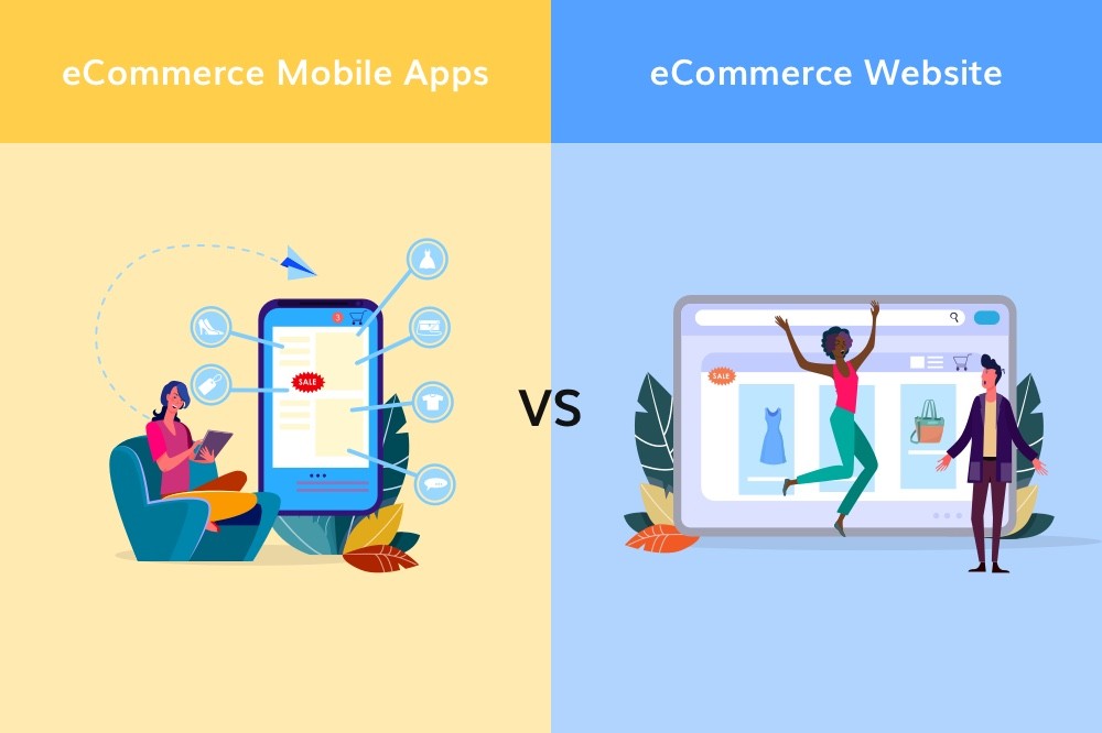 ecommerce web vs mobile app