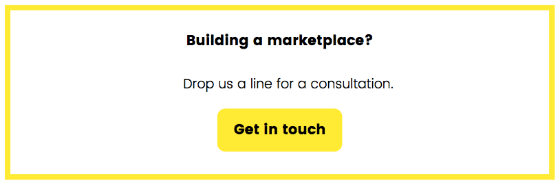 Building a marketplace platform CTA