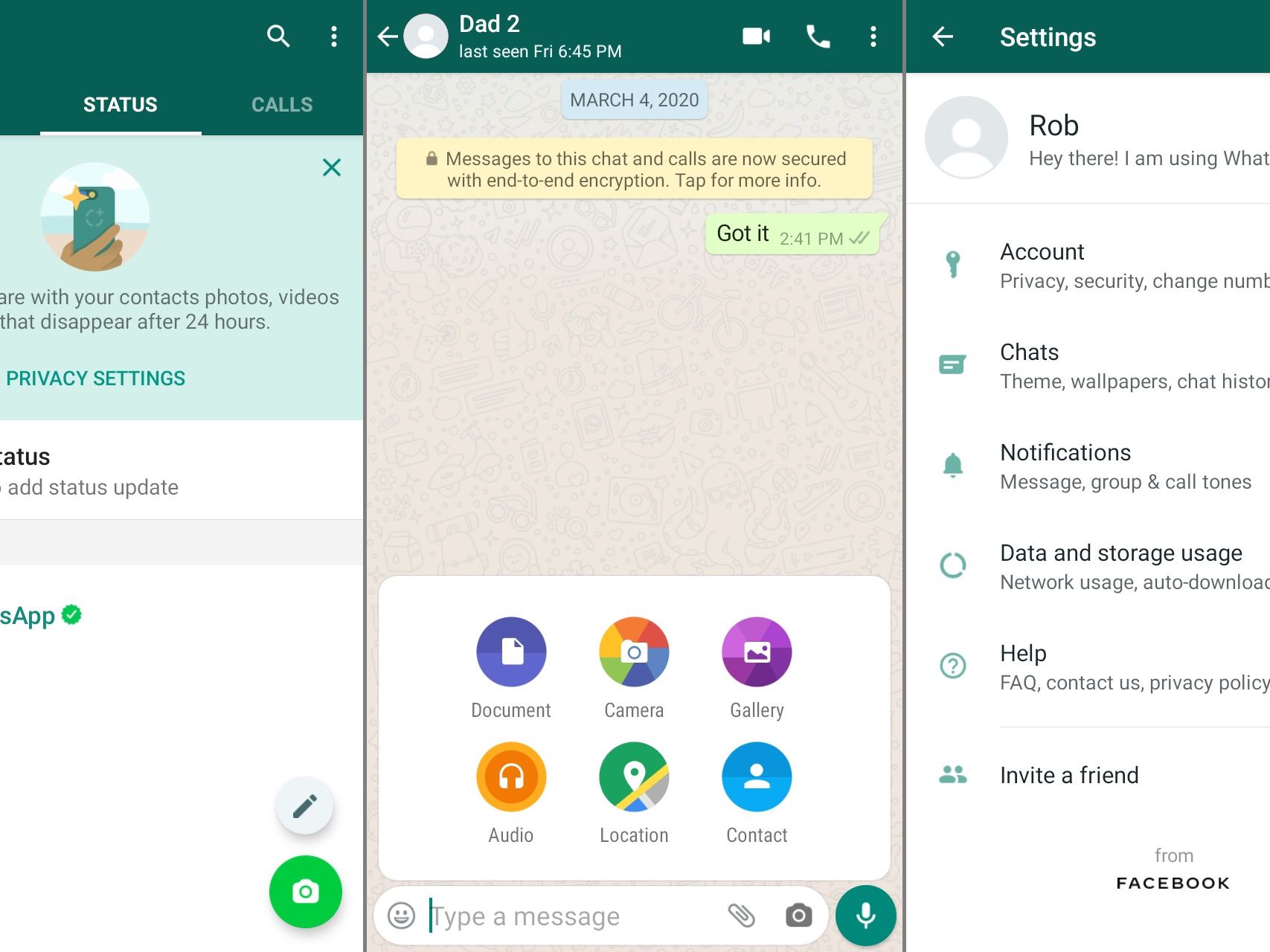 features of messaging App