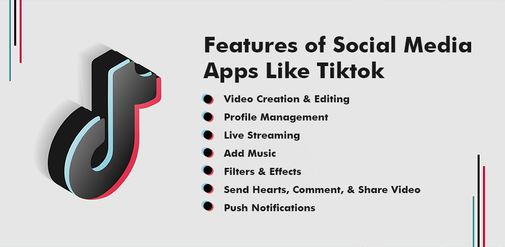 features to develop an app like tiktok