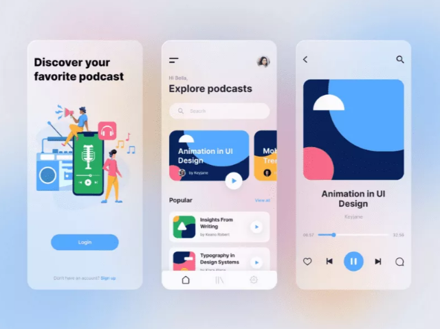 Features of a podcast app