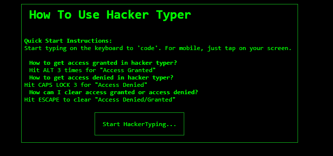 Hacker Typer