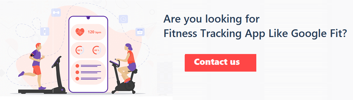 Health & Fitness Tracking App Like Google Fit CTA