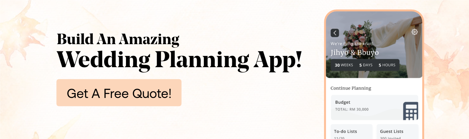 Develop a Wedding Planning App CTA