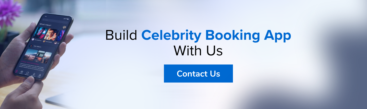 Celebrity Booking App CTA