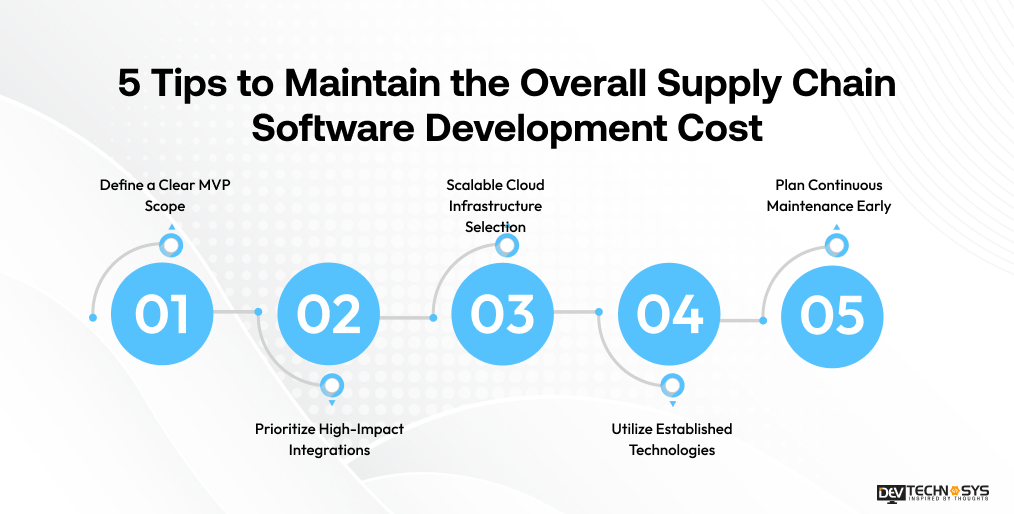 5 Tips to Maintain the Overall Supply Chain Software Development Cost