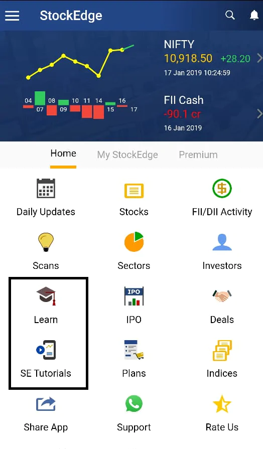 Features to Integrate into an App like StockEdge