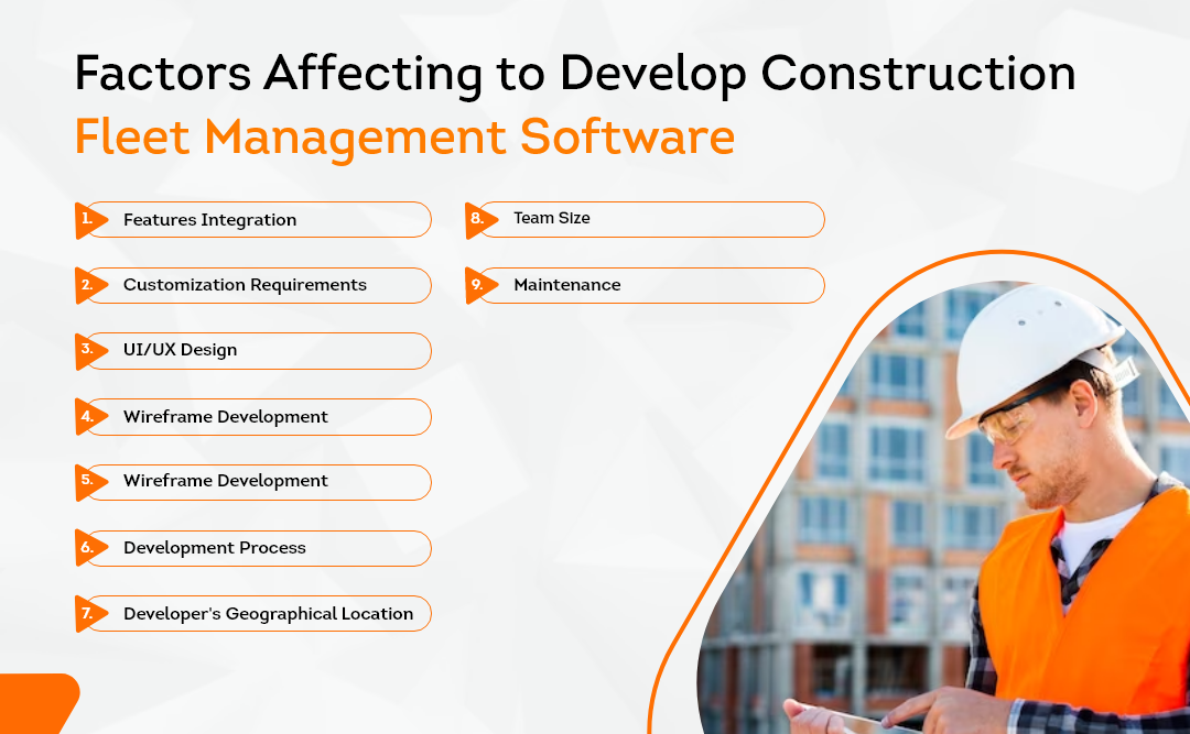 Cost to develop construction fleet management software