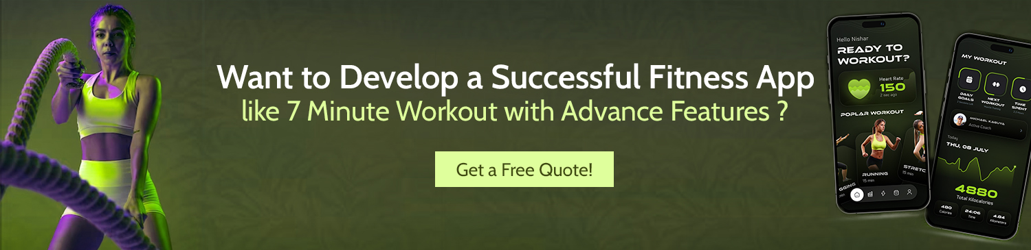Want to Develop a Successful Fitness App like 7 Minute Workout with Advance Features ?
