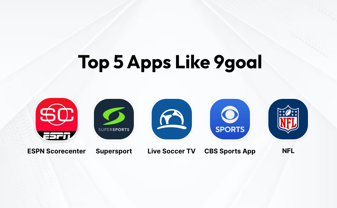 Top 5 Apps like 9goal