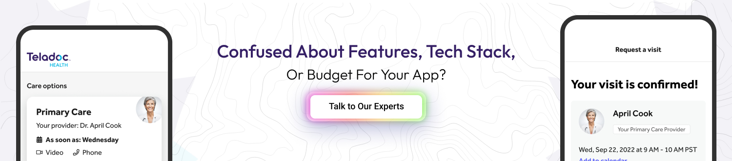CTA Build an App like Teladoc