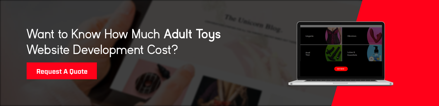 Cost to Develop Adult Toy Website