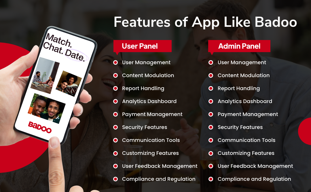 Must-Have Features of App Like Badoo