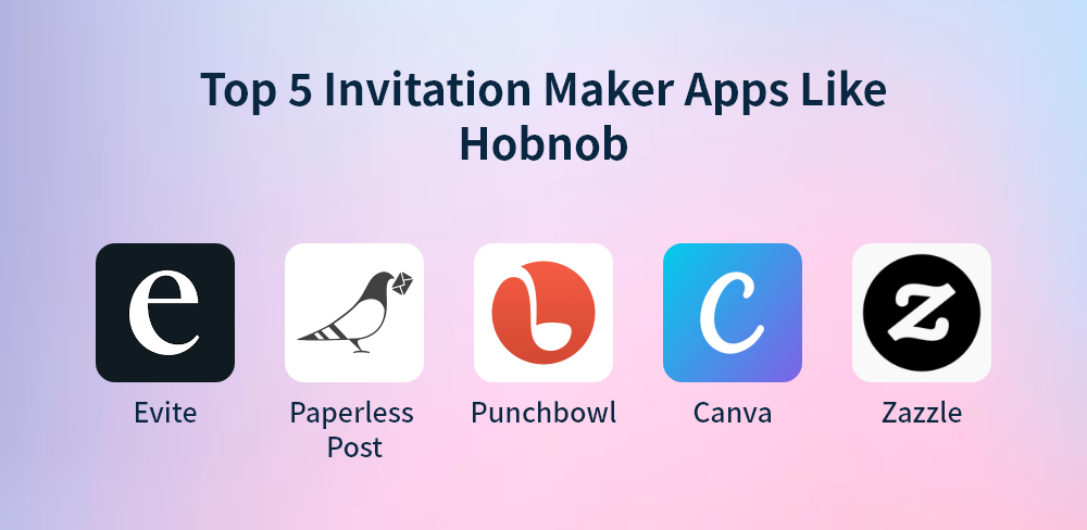 Top 5 Invitation Maker Apps Like Hobnob