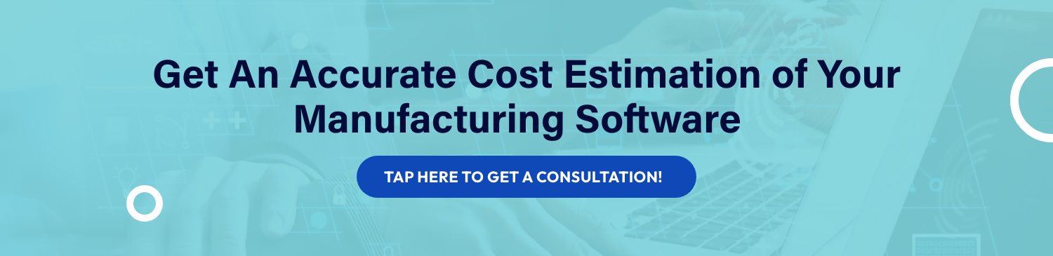 Manufacturing Software Development Cost