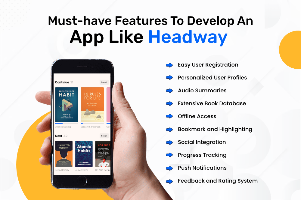 Must-have Features To Develop An App Like Headway