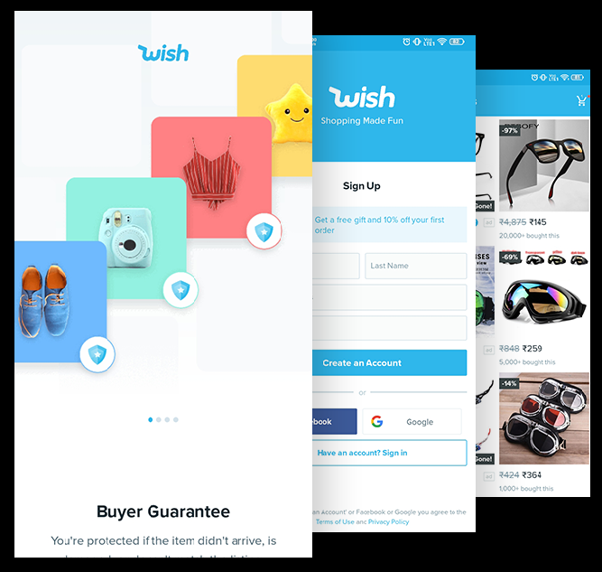 wish app Dev Technosys