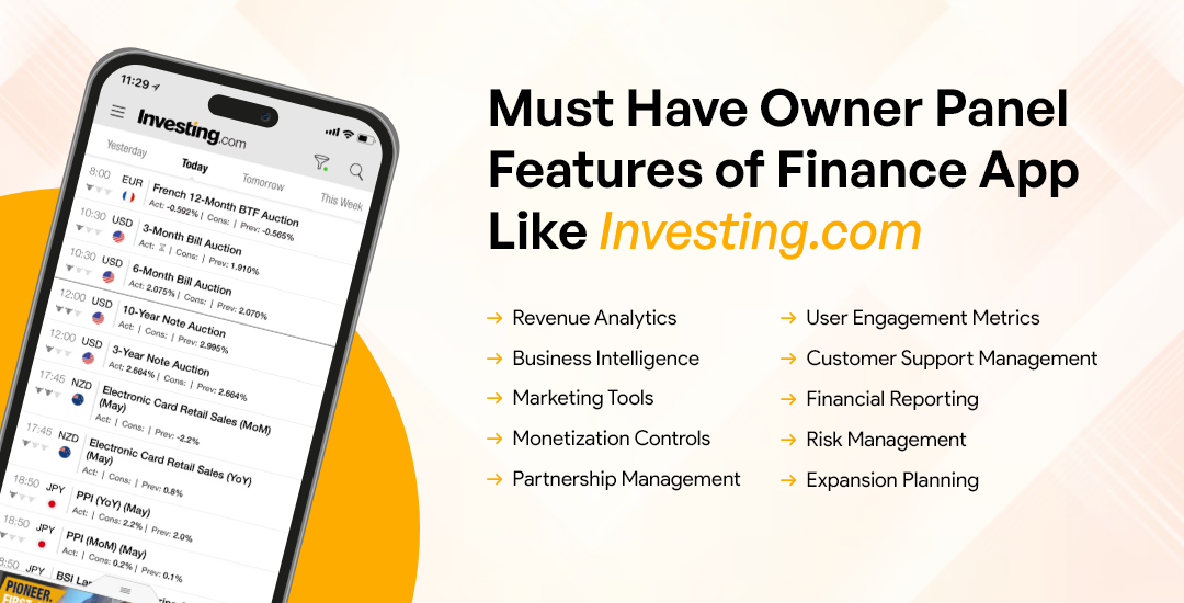 Develop an App Like Investing.com