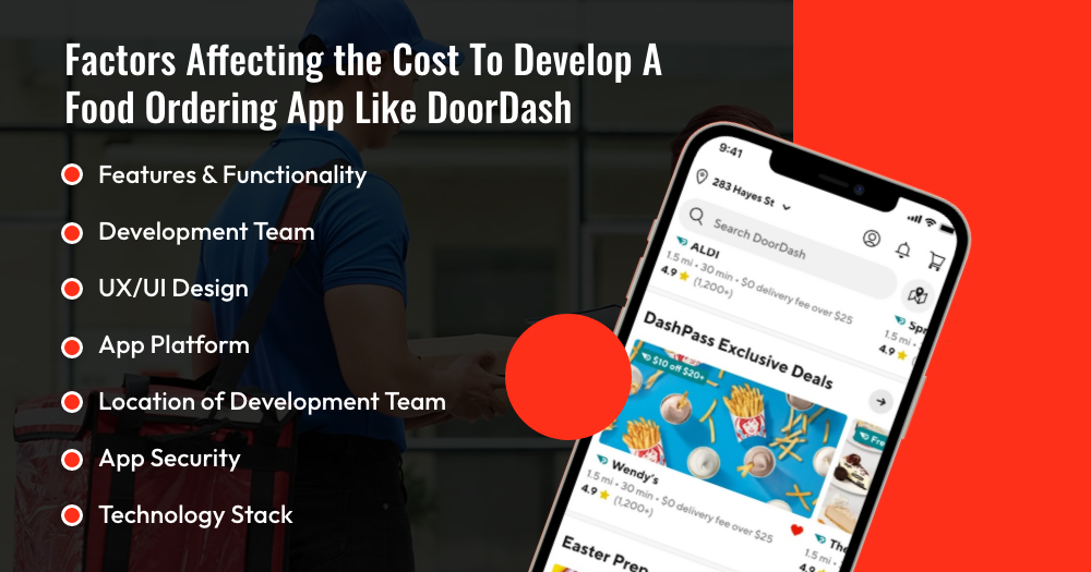 Factors Affecting The Cost To Develop A Food Ordering App Like DoorDash