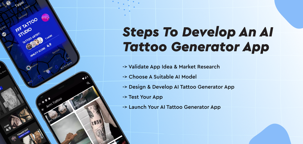 Steps To Develop An AI Tattoo Generator App  