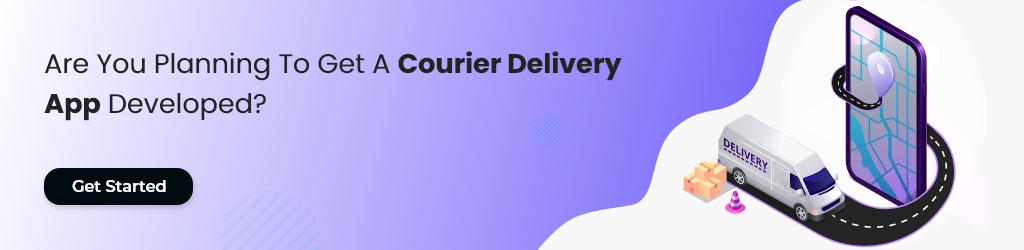 Courier Delivery Application CTA