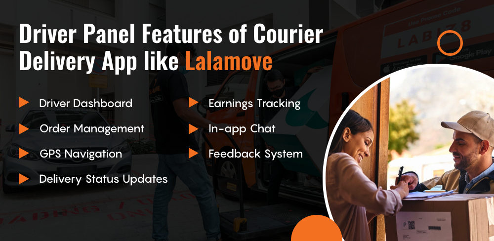 Driver Panel Features of Lalamove