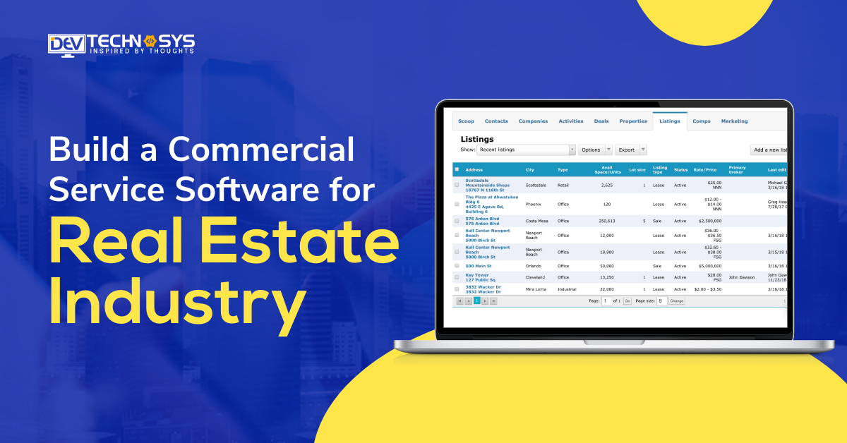 How to Build Commercial Service Software for Real Estate Industry