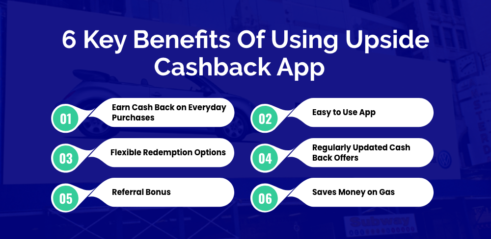 Key Benefits of Using Upside Cashback App  