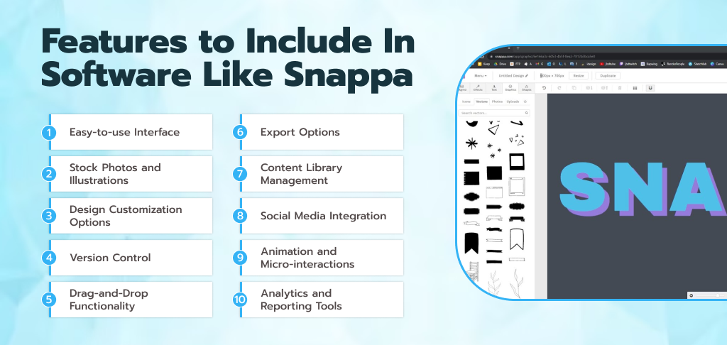 Must-Have Features to Include In Software Like Snappa 