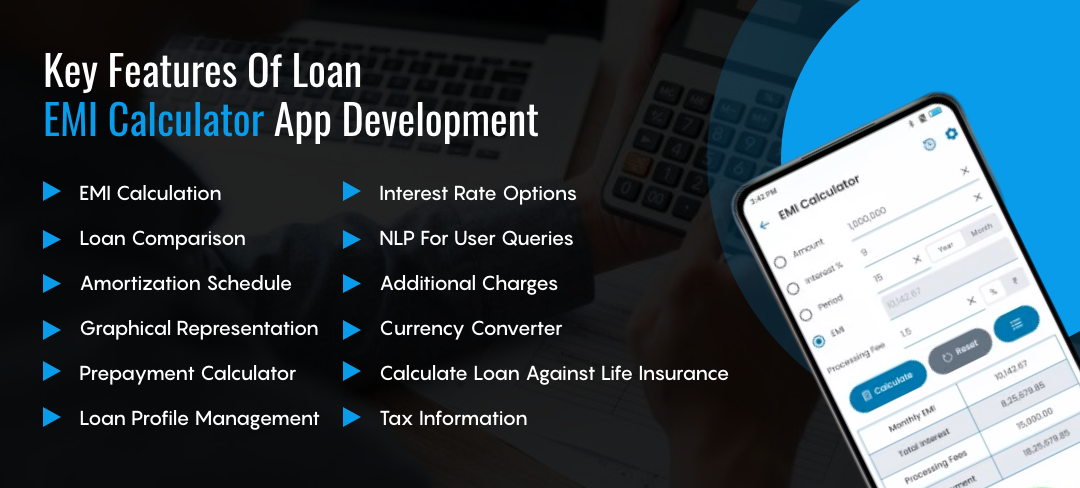 Features of Loan EMI Calculator App Development