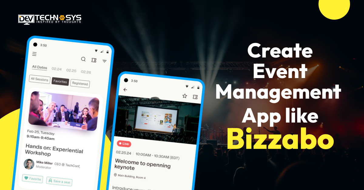 create event management app like bizzabo