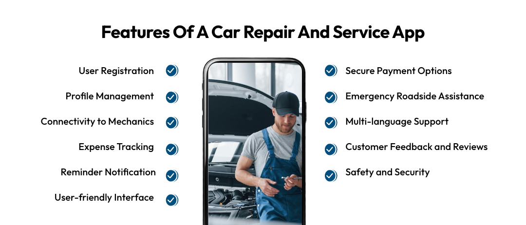 Features of a Car Repair and Service App
