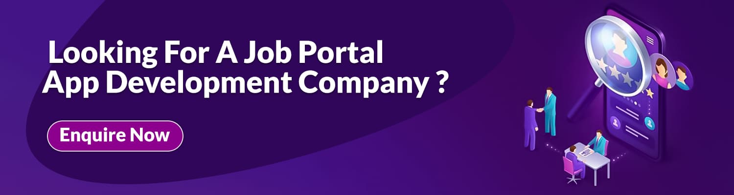 Job portal app development cta