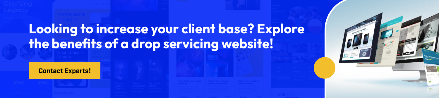Create A Drop Servicing Website