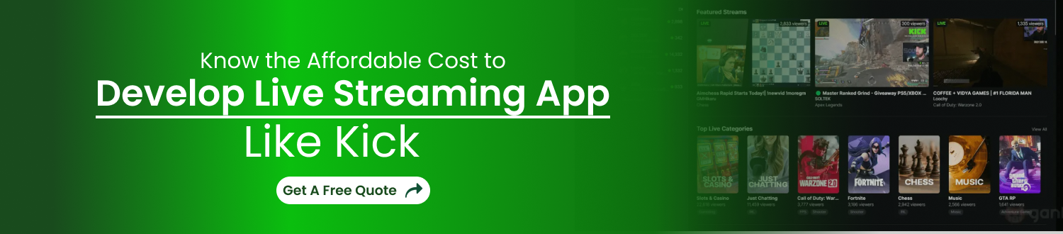Affordable Cost to Develop Live Streaming App