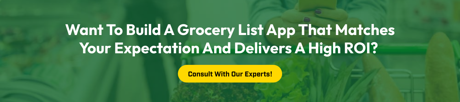 Develop A Grocery List App