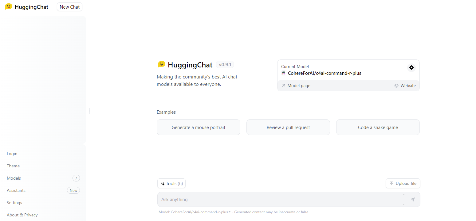 Hugging Chat Dev Technosys