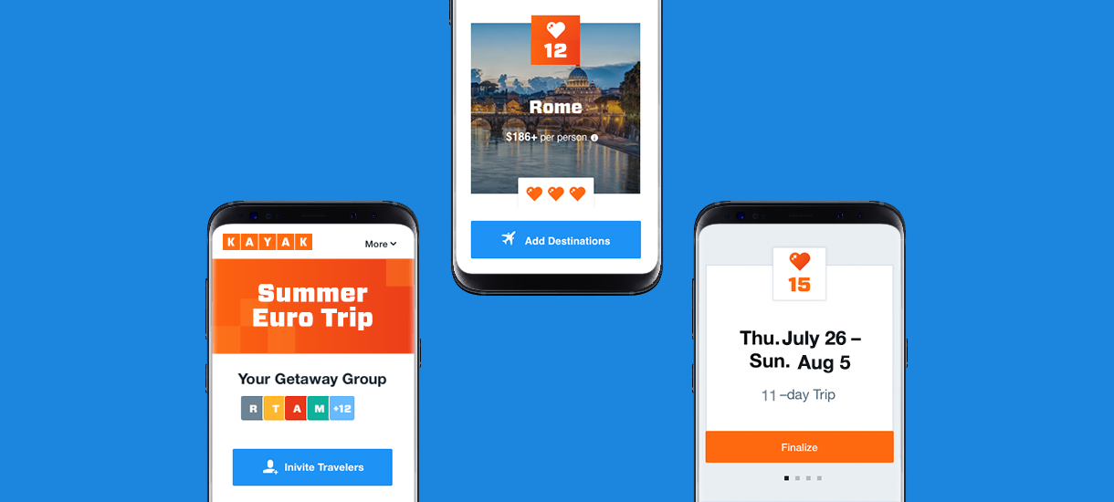 Kayak Trip Huddle app